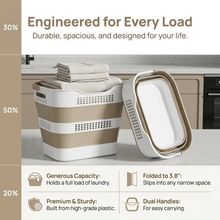 OOAMBB Beige Foldable Laundry Basket 2-Pack detail image 1