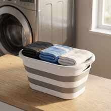 OOAMBB 43L Collapsible Laundry Basket - Grey, 2 Pack image 9