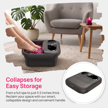 OOAMBB 3 in 1 Collapsible Foot Spa with XL Touch Screen - Grey detail image 2