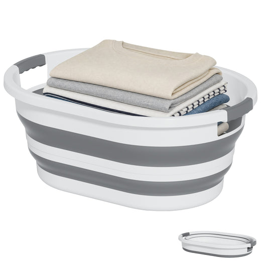 OOAMBB 43L Collapsible Laundry Basket - Grey, 1 Pack image 1