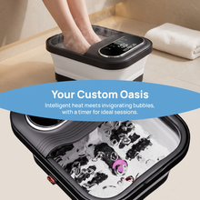 OOAMBB 3 in 1 Collapsible Foot Spa with XL Touch Screen - Black detail image 2