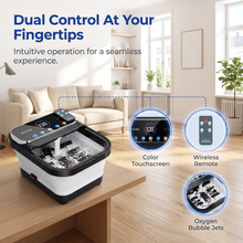 OOAMBB 3 in 1 Collapsible Foot Spa with Color Touch Screen and Remote Control - Black detail image 1