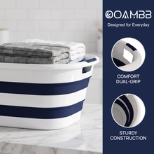 OOAMBB Large Collapsible Laundry Basket - Blue, 1 Pack image 2
