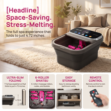 OOAMBB 3 in 1 Collapsible Foot Spa with Color Touch Screen and Remote Control - Grey detail image 7