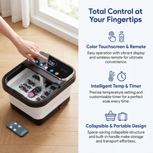 OOAMBB Collapsible Foot Spa with XL Touch Screen and Remote Control - Black detail image 2