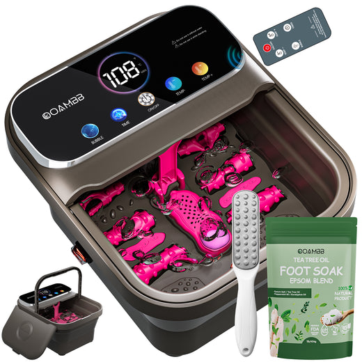OOAMBB 3 in 1 Collapsible Foot Spa with Color Touch Screen and Remote Control - Grey main image
