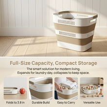OOAMBB Beige Foldable Laundry Basket 2-Pack detail image 2