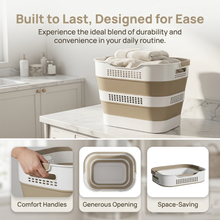 OOAMBB Beige Foldable Laundry Basket 2-Pack detail image 3