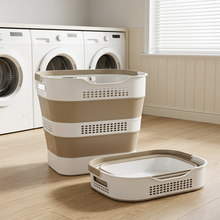 OOAMBB 43L Collapsible Laundry Basket - Beige, 1 Pack image 6