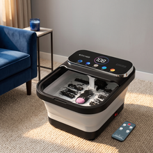 OOAMBB 3 in 1 Collapsible Foot Spa with Color Touch Screen and Remote Control - Black detail image 3