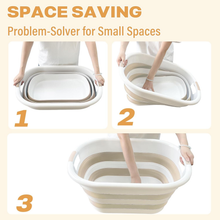 OOAMBB Large Collapsible Laundry Basket - Beige, 2 Pack image 7