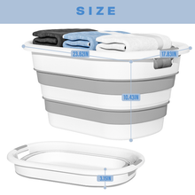 OOAMBB Large Collapsible Laundry Basket - Grey, 2 Pack image 8