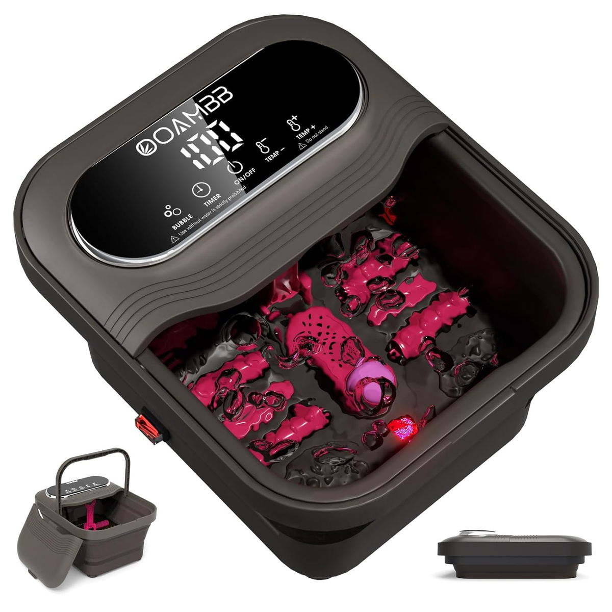 OOAMBB BE-F1200GY dark gray foot bath main image